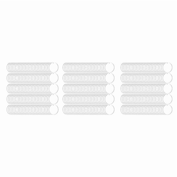 450 Piezas de de AcríLico Redondo En Blanco 2 Pulgadas CíRculos de AcríLico Transparente Discos Transparentes
