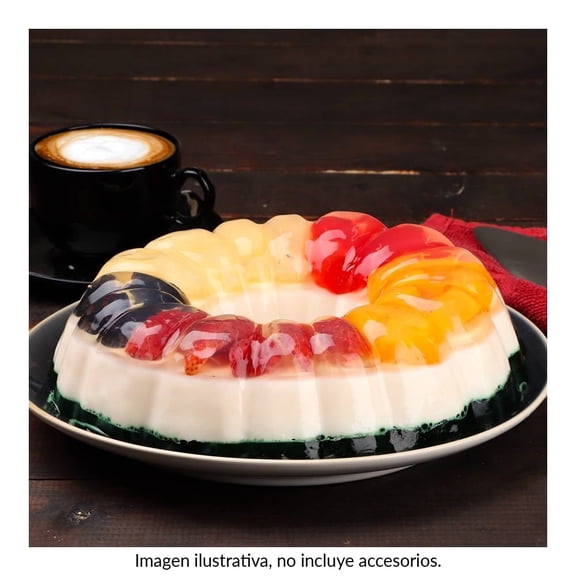 Gelatina frutal en rosca