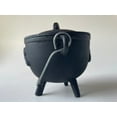 thumbnail image 7 of Triquetra Cast Iron Cauldron With Lid and Handle, Witches Cauldron, Great For Use With Charcoal Incense, Smudge Sage, 4.25"-4.5", 7 of 7