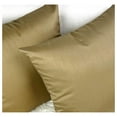 thumbnail image 6 of 26x26 Inches Faux Silk Square European Shams, Zipper Closure, Brass (Set of 2), 6 of 7