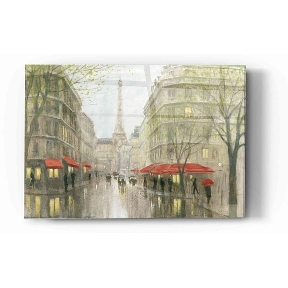 Epic Art 'Impression of Paris' by Myles Sullivan, Acrylic Glass Wall Art, 12"x16"