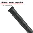 thumbnail image 2 of Staples TECH 10' Cord Sleeve Black (ST62391), 2 of 6