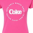 thumbnail image 3 of Coca-Cola - Coke Makes Things Taste Better - Juniors Fitted Graphic T-Shirt, 3 of 5