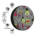 thumbnail image 4 of Funny Invader Zim Spare Tire Cover Waterproof Dust-Proof Universal Wheel Tire Cover Protector Accessories 14" 15" 16" 17", 4 of 7