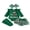 Green, variant on Loicainy Infant Baby Girl Christmas Outfit 3 6 12 18 Months Letter Romper Striped Shorts Headband Stockings Clothes Set