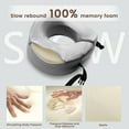 thumbnail image 2 of THXSILK Silk Neck Pillow for Traveling, 19 Momme Real Silk Travel Pillow for Pain Relief Sleeping, 100% Mulberry Silk Airplane Pillow, Anti Wrinkle Travel Pillow, 2 of 7