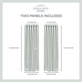 thumbnail image 5 of Exclusive Home Curtains Chateau Light Filtering Pinch Pleat Curtain Panels, 96" Length, Black Pearl, Set of 2, 5 of 7