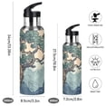 thumbnail image 2 of Yayeee 20oz Insulated Water Bottle Double Wall Stainless Steel with Flip Straw Lid, Tree in The Mountains, 2 of 7