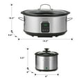 thumbnail image 7 of Kenmore Programmable 7 qt (6.6L) Slow Cooker and Dipper, Black Silver, 7 of 7
