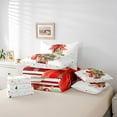 thumbnail image 6 of Homewish Dreamy Xmas Tree Bedding Comforter Set 7pcs for Kids, Christmas Robin Animal Queen Bedding Sets, Winter Western Festival Reversible Queen Sheet Sets, Lightweight Room Decor, 6 of 8