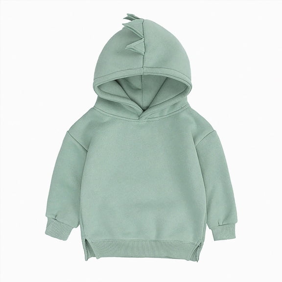 Staki Toddler and Boys Crewneck Sweatshirts Kids Boys Long Sleeve Pullover Tops for 6-18Months(Blue,6-12 Months)