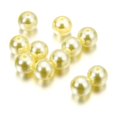thumbnail image 1 of 10-1000pcs/lot 3-20mm Straight Holes Acrylic Imitation Pearl Beige Bracelet Round Beads For DIY Craft Jewelry Making Supplies, 1 of 5