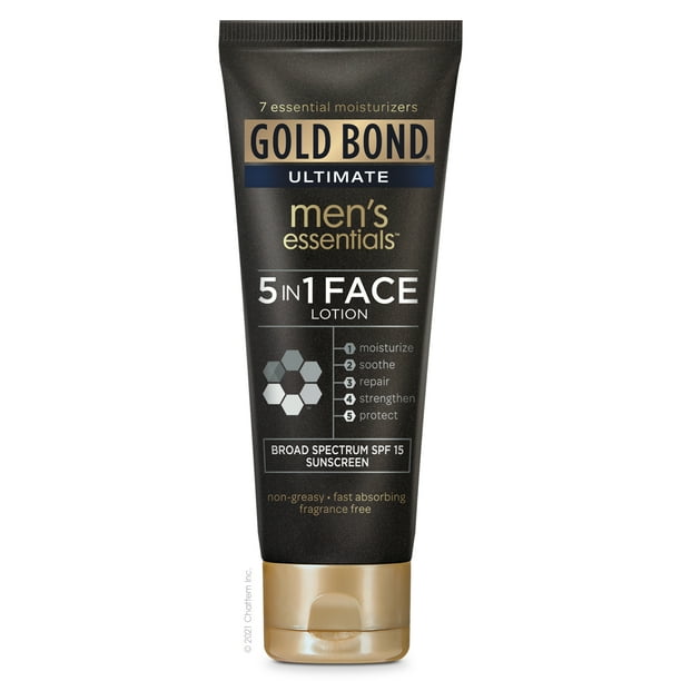 Gold Bond Mens Essentials 5 In 1 Face Lotion 33 Oz 4619