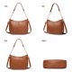 thumbnail image 5 of Bolso de hombro casual para mujer Bolso bandolera de cuero de PU Bolso de viaje de moda, 5 of 7