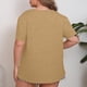 thumbnail image 5 of Blusa para mujer,Blusa informal de manga corta, cuello redondo, talla grande, poliéster, largo normal, para usar en casa, sopatenor, 5 of 8