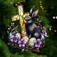 thumbnail image 4 of Easter Rabbit Acrylic Window Pendant Window Hangings Bedroom Window Background Wall Decoration Accessories,Easter Gifts, 4 of 6