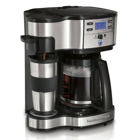 Hamilton Beach 2-Way Brewer 49980A, Single Serve Coffee Maker and Full 12 Cup Coffee Pot, Stainless Steel, (The Best Single Serve Coffee Maker)