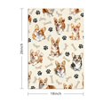 thumbnail image 3 of 6 Pcs Funny Kitchen Towels,Cartoon Corgi Dog and Footprints Microfiber Dish Towels,Kitchen Tea Towels,Kitchen Towel Set (18" X 26"), 3 of 3