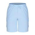 thumbnail image 2 of Avtoify Man Fashion Comfy Casual Solid Color Summer Drawstring Casual Pants for Men Pockets Shorts, 2 of 5