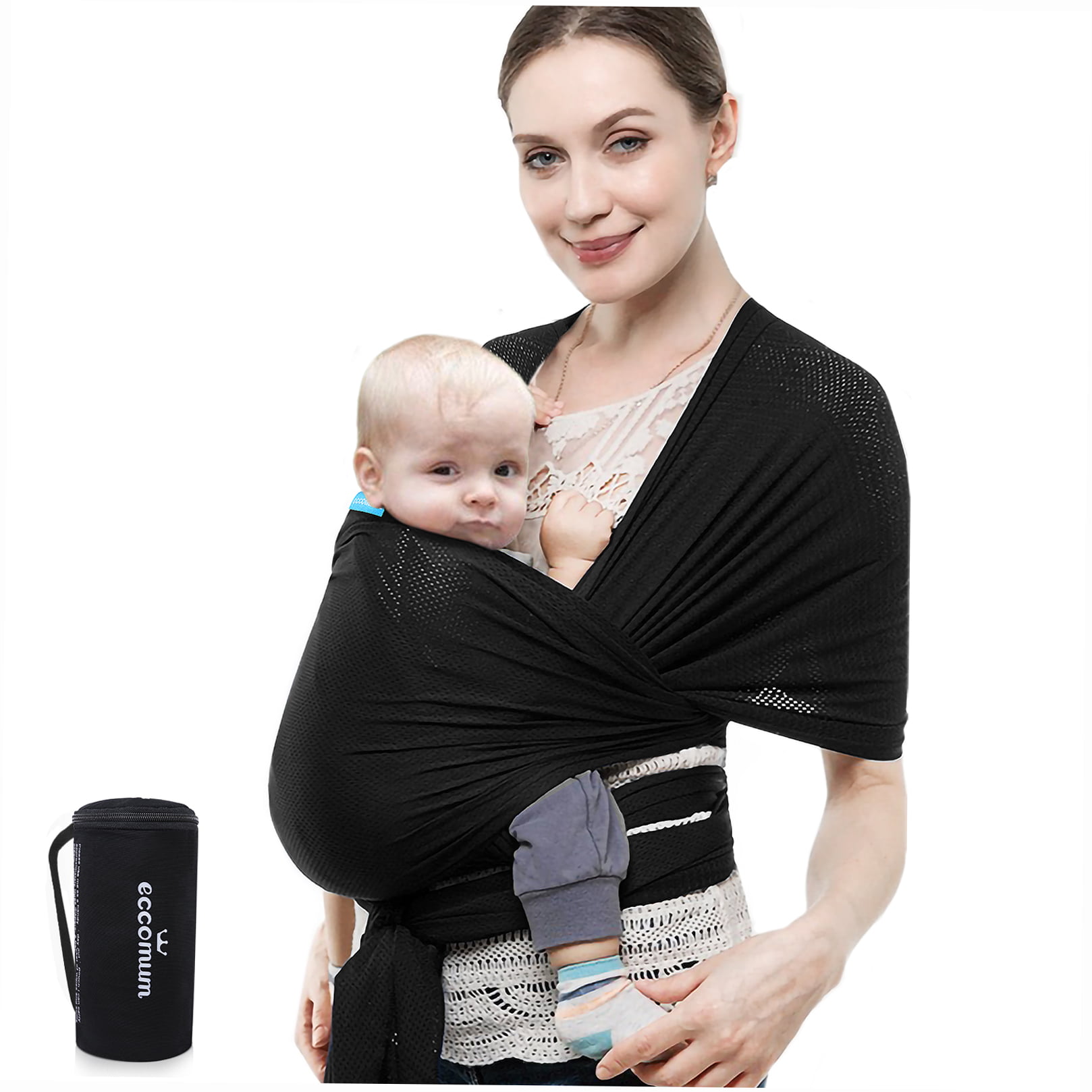 for Infants & Babies 4 Color Options Natural & Breathable My Honey Wrap Lightweight Baby Carrier Sling