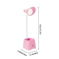 thumbnail image 3 of Kraoden Eye Protection Desk Lamp, LED Reading Light with USB Rechargeable Battery, Adjustable Brightness, 360° Flexible Gooseneck, Clip-On Design for Dormitory, Office, Study, and Bedside Use, 3 of 6