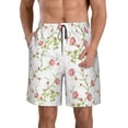 thumbnail image 1 of Balery Roses Flowers Traje de Baño Estilo Hawaiano para Hombre, Shorts de Secado Rápido con Bolsillos-Small, 1 of 6