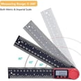 thumbnail image 3 of Digital Angle Finder Ruler, 200mm/ 7" Digital Angle Finder Protractor Ruler Meter Inclinometer Goniometer Level Electronic Angle Gauge, 3 of 5