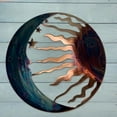 thumbnail image 2 of Sun and Art, Garden Wall Hanging Sun Moon Metal Wall Decor for Patio Indoor Porch Living Room Fence -, 2 of 6