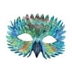 thumbnail image 5 of Máscara de Halloween, accesorios decorativos, máscara de plumas para ojos para festivales, juegos de rol. Verde, 5 of 9