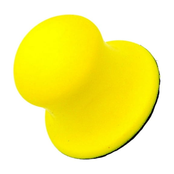 unbranded 3 Inch Sanding Block Fine Sandpaper Sanding Disc Holder Size 2 Yellow