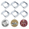 thumbnail image 3 of 100Pcs Heavy Duty Strap Wire Buckles Package Clamps Packaging Accessory (Silver), 3 of 7