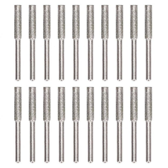 20x Chainsaw Sharpener Burr Grinder Chain Saw Drill Bits for Dremel Rotary Tool