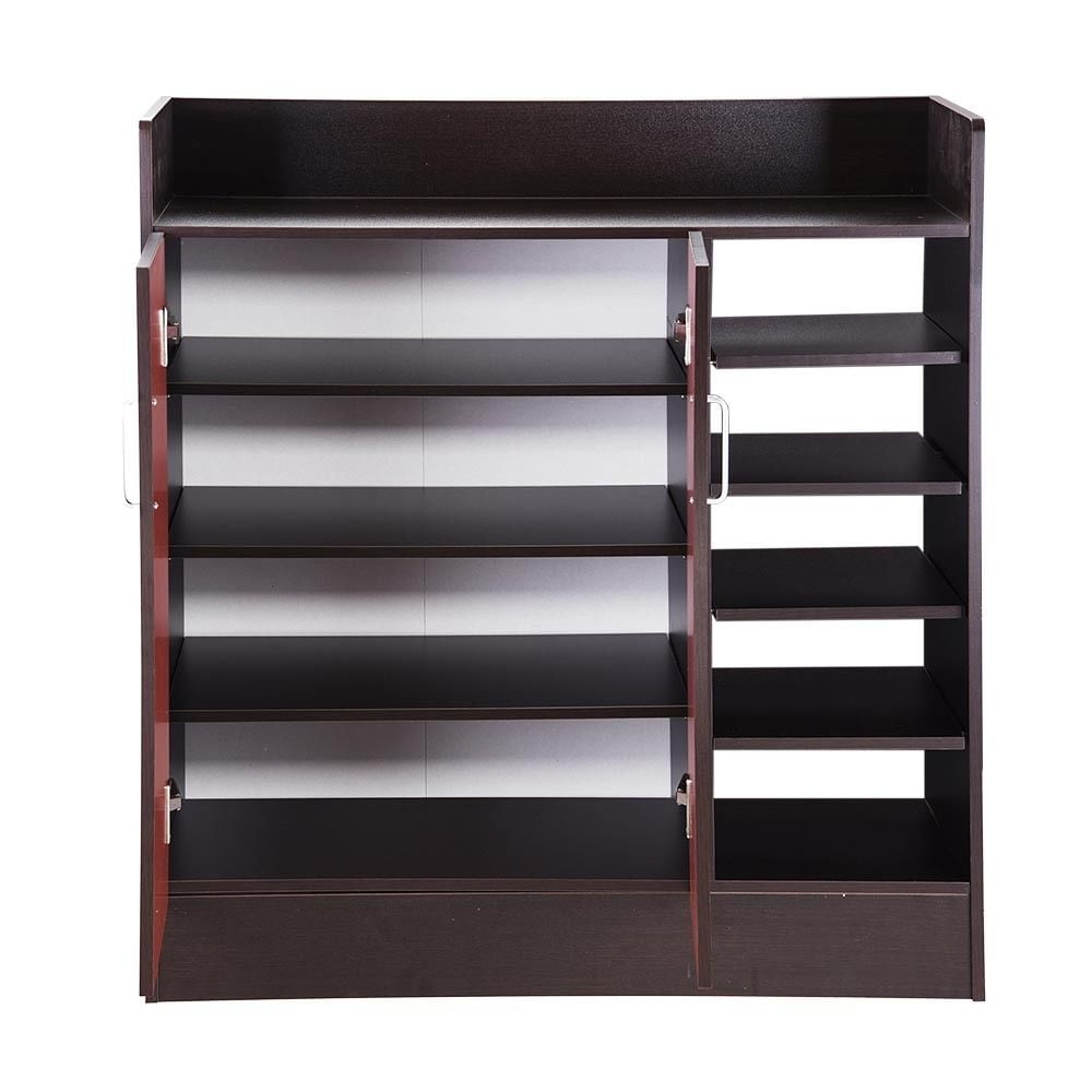 Ghp 31 5 X11 8 X34 18 Pair Capacity 6 Shelf Black Walnut Shoe Ghp 31 5 X11 8 X34 18 Pair Capacity 6 Shelf Black Walnut Shoe Storage Cabinet Com