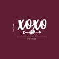 thumbnail image 3 of Vinyl Wall Art Decal - XOXO - 3" x 6" - Trendy Kisses & Hugs Quote Heart Design Sticker For Bedroom Mirror Notebooks Laptops Mugs Thermos Cars Bumper Valentine's Day Decor, 3 of 4
