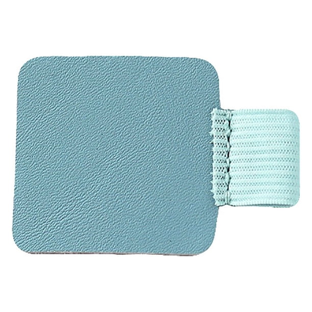 Presillas autoadhesivas para bolígrafos | Juego de 6 piezas con diseño de goma elástica y cuero | Estuche adhesivo para bolígrafos, cuadernos, agendas y útiles escolares