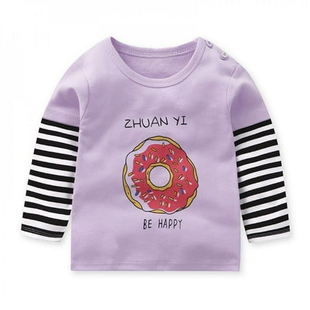 

Malisata Autumn Kids Girl Boys Long Sleeve T-shirts Tops Clothes 1-8Y Baby Girl Boy cute Print Tees Children Clothing Kid Cotton Outfit