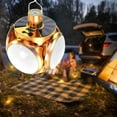 thumbnail image 2 of Bombilla de Fútbol Doblada, Lámpara Solar para Tienda de Campaña, Antorcha Colgante Portátil, Luz de Acampada Al Aire Libre de 4 Hojas para Viajes con Oro, 2 of 8