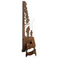 thumbnail image 1 of Adorno colgante rústico de metal Sierra colgante para decoración de pared Sierra de mano vintage Padre e hijo pescando en el bosque Decoración, 1 of 5