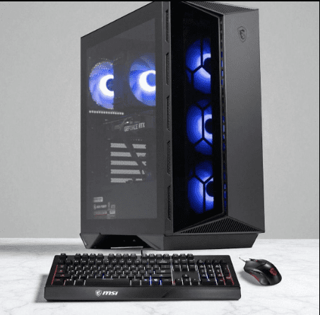 MSI Aegis Z2 Gaming Desktop, AMD Ryzen 7 8700F, NVIDIA GeForce RTX 5070, 16GB DDR5 RAM, 1TB NVMe SSD, Windows 11 Home, Black