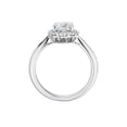 thumbnail image 2 of Diamond-Capitals 2.30 Ct Fine Round Shape Moissanite Halo Wedding Ring for Ladies Solid 18K White Gold Size 3.5, 2 of 7