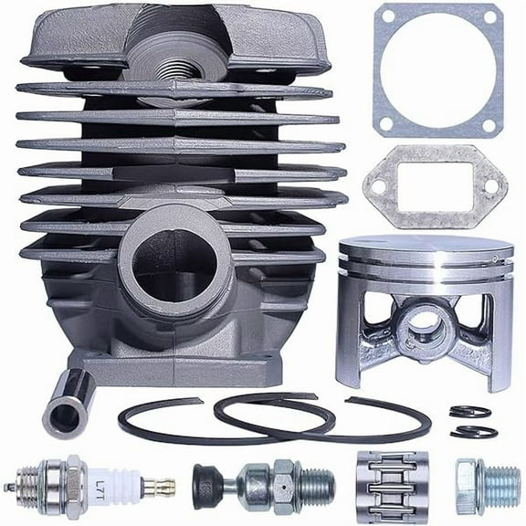48mm Cylinder Piston Kit, Replacement for Stihl 034 034AV 034SUPER 036 MS360 Chainsaws, Replaces 1125 020 1215, Durable Top End Rebuild Kit