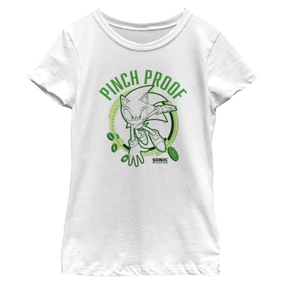 Girls Sonic the Hedgehog Pinch Proof Machine T Shirt