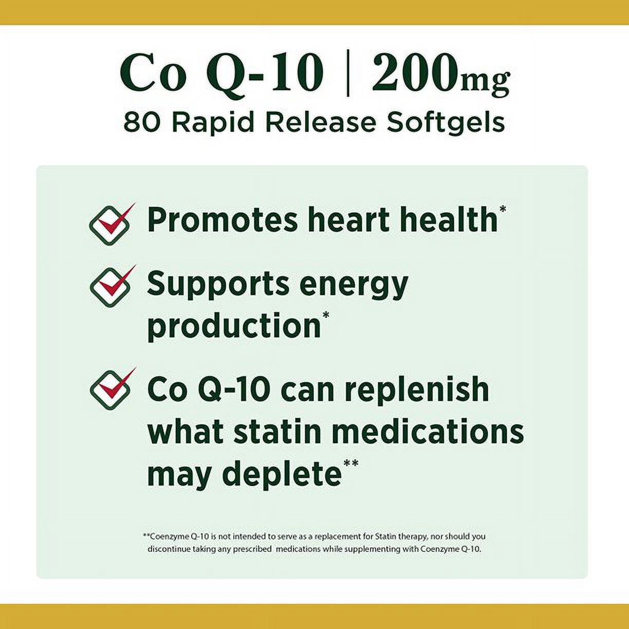 Nature's Bounty Co Q-10 200mg 45 Softgels (Pack of 2)