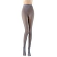 thumbnail image 4 of 2 Pairs 220g Fleece Lined Tights Sheer Women High Waist Pantyhose Fake Translucent Women Sheer Warm Thermal Thick Tights Leggings, 4 of 7