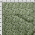thumbnail image 4 of oneOone Tissu Popeline de Coton Vert Poire Abstrait Floral Projets de Couture Tissu Imprimé au Mètre 42 Pouces de Large-2rb, 4 of 5