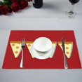 thumbnail image 1 of Papel Pintado Pizza ABPHQTO Mantel Individual Alfombrilla de Comida 30x45 cm, 1 of 2