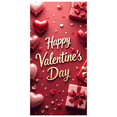 thumbnail image 3 of Valentine's Day Banner Heart Balloons Pink Roses Gift Box Backdrop Party Supplies Photography Props Romantic Decorations Festive Décor Background, 3 of 4