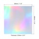 thumbnail image 2 of Uxcell 12"x12" Holographic Cardstock, 10 Pack Metallic Iridescent Mirror Paper Foil Board Reflective Sheets, Style 1, 2 of 6