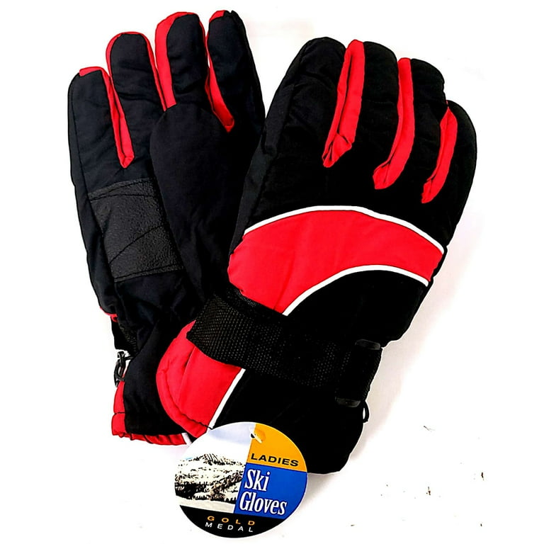 Red ski gloves sale ladies