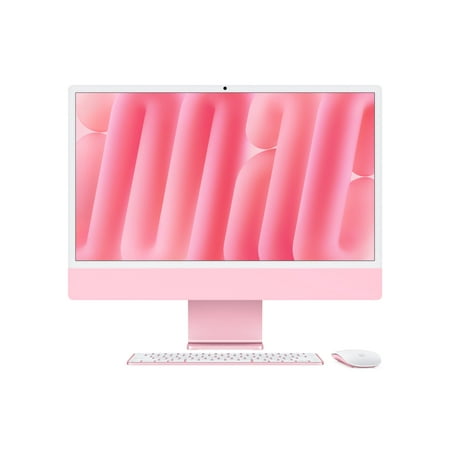 Apple iMac with 4.5K Retina display - All-in-one M4 up to - RAM 16 GB - SSD 512 GB - Apple M4 10-core - Gigabit Ethernet, IEEE 802.11ax (Wi-Fi 6E), Bluetooth 5.3 - macOS Sequoia 15.0 - monitor: LED 24" 4480 x 2520 (4.5K) - keyboard: US - pink